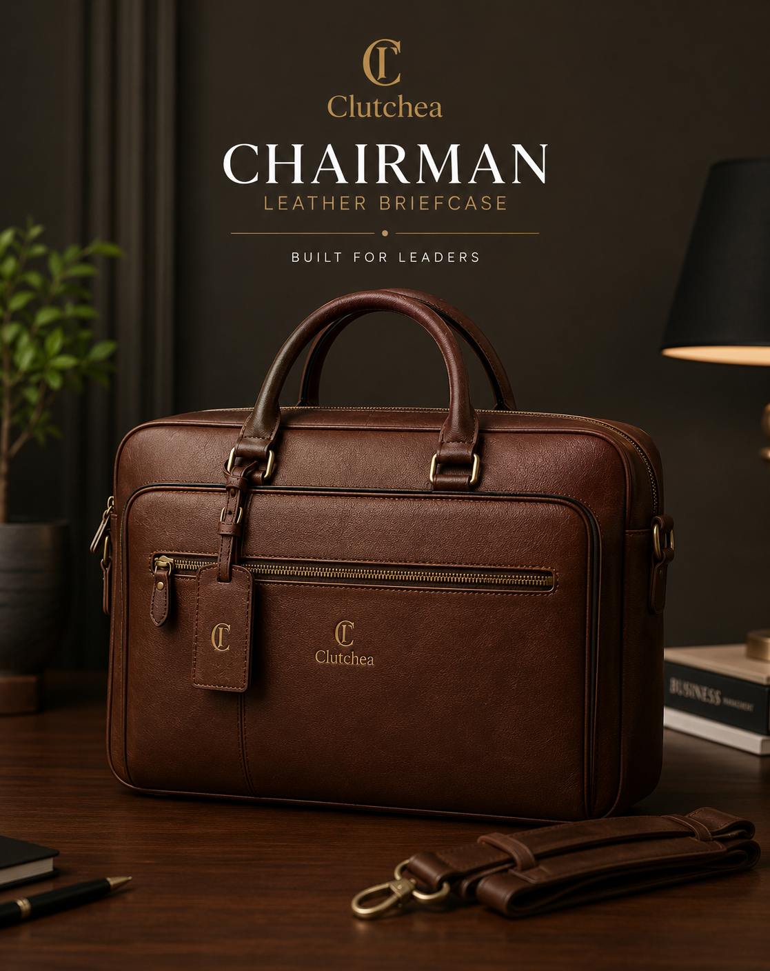 Chairman Leather Briefcase - view 1