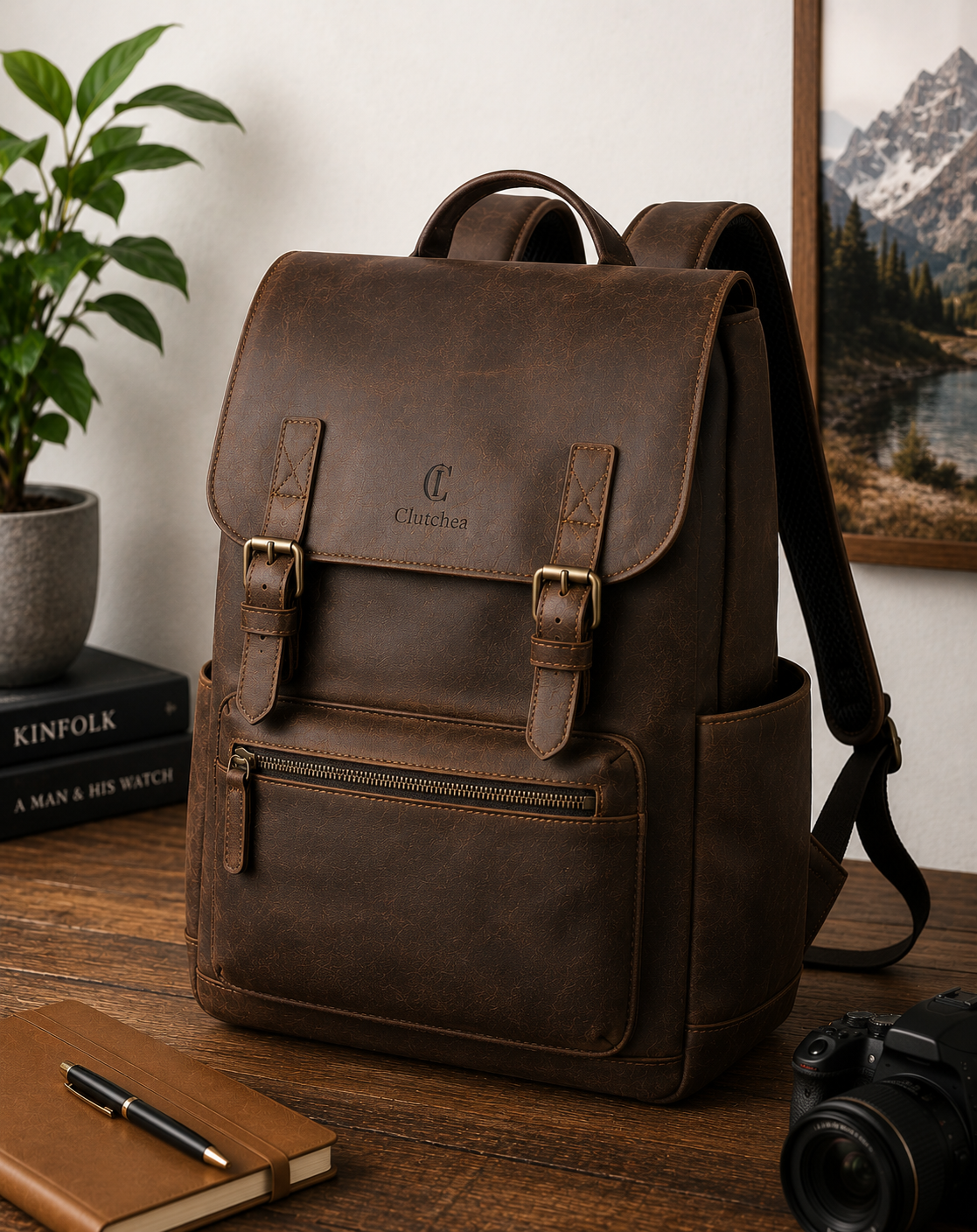 Alpine Leather Backpack - view 1